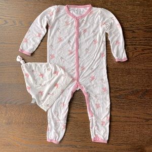 Kyte Baby Pajama onesie & cap (6-12mo)